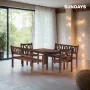 Комплект садовой мебели Sundays Ф-183 1/2/2 (орех)