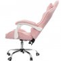 Вибромассажное кресло Calviano Nero pink plush