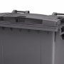 Контейнер для отходов пластиковый 660л с плоской крышкой Иран серый