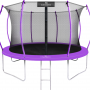Батут с защитной сеткой Calviano 12ft Inside Master Purple 374 см