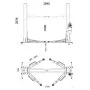 Подъёмник двухстоечный электрогидравлический Horex  HL-5.0HZ