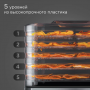 Сушилка для овощей и фруктов Redmond FD1106 (черный/сталь)