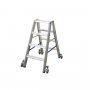 Стремянка Krause Stabilo с роликами 2x4 ступеней (124821)