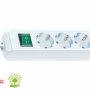 Удлинитель Brennenstuhl Eco-Line 5 м, 3 розетки, белый с заземляющим контактом
