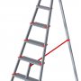 Стремянка алюминиевая садовая Новая Высота 12 ступеней 5190112