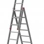 Лестница алюминиевая трехсекционная Новая высота 5 ступеней 2230305