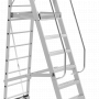 Передвижная алюминиевая складная лестница с площадкой профессиональная Новая высота 7 ступеней 3540107