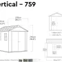 Хозблок Keter Newton Plus 759/975 серый