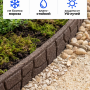 Бордюр садовый Multy Home Stones (9х120 см, коричневый)