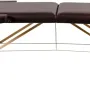 Массажный стол Atlas Sport складной 2-с 60 см деревянный (коричневый, сумка в подарок)