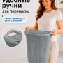 Корзина для белья Curver Knit (57 л, серый)