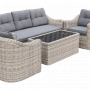 Комплект садовой мебели Lisofa Nepal 2430 (серый)