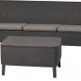 Комплект садовой мебели Keter Salemo 3 sofa Set (коричневый)