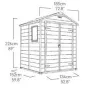 Хозблок садовый Keter Manor 6x5DD серый