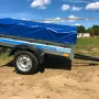 Автомобильный прицеп Кремень стандарт плюс (2,2х1,3х0,31 м) с тентом 70 см