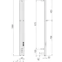 Полотенцесушитель электрический Gloss & Reiter URBAN Э2.К.6х120.PI2 Таймер черный