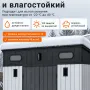 Хозяйственный блок Springhouse Smart Villa Pent 10х7 (черный/светло-серый)