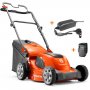 Газонокосилка аккумуляторная Husqvarna LC 141i KIT (+зарядное QC80, акб Bli20)