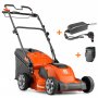 Газонокосилка аккумуляторная Husqvarna LC 141iV KIT (+зарядное QC80, акб Bli20)