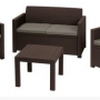 Набор мебели Keter Plastic Alabama Set (коричневый) 213967