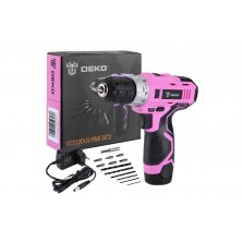 Дрель-шуруповерт Deko GCD12DU3 Pink SET2