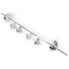 Набор гантелей и штанга Atlas Sport (48 кг, хромированные)