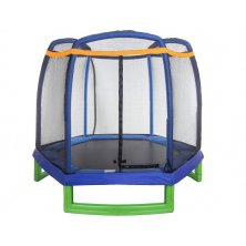 Батут Atlas Sport 210 см с внешней сеткой без лестницы Blue