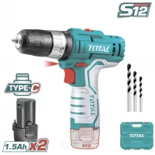 Дрель-шуруповерт ударная TOTAL TIDLI12328