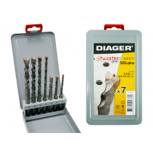 Набор сверл Diager SDS+ Twister 7шт 5-12мм (105D)