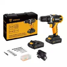 Дрель-шуруповерт аккумуляторная Deko Sharker 16V (083-1041)