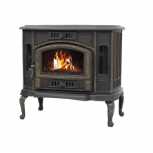 Печь-камин чугунная Сибирь 10 кВт