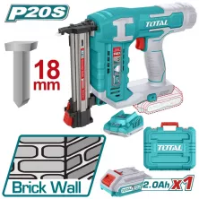 Аккумуляторный гвоздезабивной пистолет TOTAL TCSTLI3808