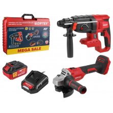 Набор аккумуляторных инструментов Wortex ALL1 (1329852)