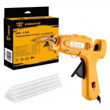 Термопистолет клеевой Deko GG-120 SET2 (084-1092)