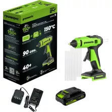 Пистолет клеевой аккумуляторный Greenworks G24GLG 24V (3502207CUA)