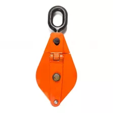 Блок монтажный однорольный с ушком TOR HQG(L) K1-10,0 т с откидной щекой (G)