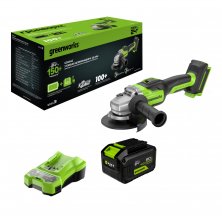 Аккумуляторная угловая шлифмашина Greenworks GD24AG (3200207CUH)