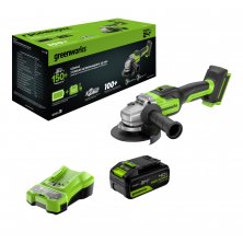 Аккумуляторная угловая шлифмашина Greenworks GD24AG (3200207CUB)
