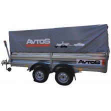 Прицеп Avtos А30М2В (3000х1300х300 ресс. AL-KO , R13, тент 800мм 2ос)
