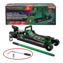Домкрат подкатной гидравлический низкопрофильный с поворотной ручкой RockForce RF-T825010+1