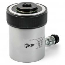 Домкрат с полым штоком КВТ ДП-100П75 серия ПРОФИ