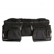 Сумка-пояс монтажника кожаная КВТ СК-12 серия DEAD BULL
