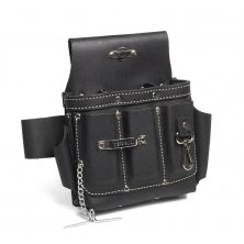 Сумка поясная кожаная без ремня КВТ СК-9