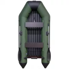Надувная лодка Аква 2800 НДНД зеленыйчерный