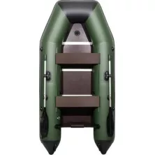 Надувная лодка Аква 2900 зеленый/черный