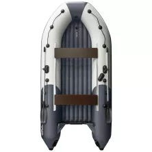 Надувная лодка Ривьера Компакт 3600 НДНД светло-серый/графит