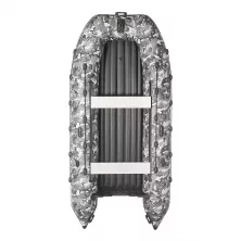 Лодка моторная килевая Ковчег 300 НДНД камуфляж серый