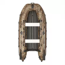 Лодка моторная килевая Ковчег 390 НДНД камуфляж светлый лес