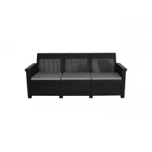 Диван садовый 3х местный Adriano Basegi 3 коричневый