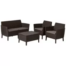 Набор уличной мебели Keter Salemo 2-sofa set коричневый